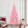 vidaXL Sapin de Noël avec 300 LED avec support Rose 240 cm PVC