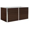 vidaXL Jardini&egrave;re sur&eacute;lev&eacute;e Marron 160x80x77 cm Acier galvanis&eacute;