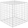vidaXL Lit sur&eacute;lev&eacute; cube &agrave; gabion Fil d'acier 50x50x50 cm