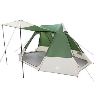 vidaXL Tente de camping avec toit Vert 482 x 360 x 227 cm taffetas