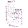 vidaXL Fauteuil inclinable de bureau Rose Similicuir