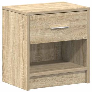 vidaXL Table de chevet avec tiroir en ch&ecirc;ne Sonoma 39x28x41 cm