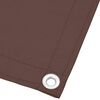 vidaXL &Eacute;cran de balcon marron 90x1000 cm 100% polyester oxford