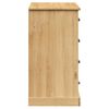 vidaXL Buffet avec tiroirs VIGO 113x40x75 cm bois massif de pin