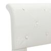 vidaXL Cadre de lit Blanc Similicuir 100 x 200 cm