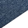 vidaXL Dalles de tapis de sol 16 pcs 4 m&sup2; 25x100 cm Bleu