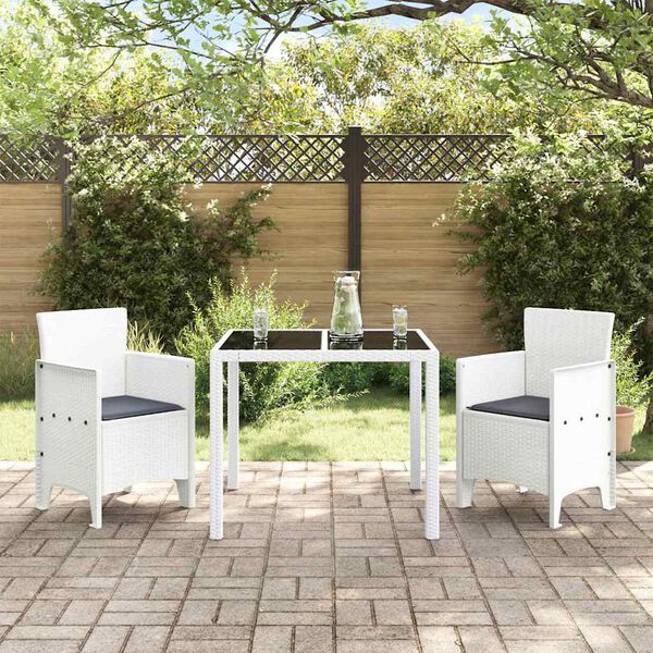 vidaXL Chaise de jardin 2 pcs Blanc 53 x 49 x 85 cm PP