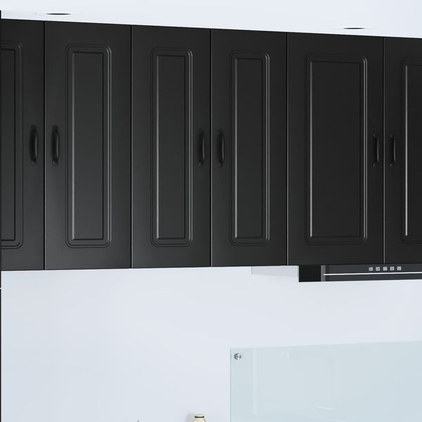 vidaXL Armoire de cuisine avec stockage Kalmar Noir 30 x 31 x 80 cm