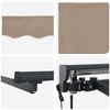 vidaXL Auvent r&eacute;tractable &eacute;lectrique Beige 2,5 x 2 m