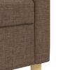 vidaXL Ensemble de canap&eacute;s 3 pcs avec repose-pied marron tissu