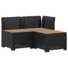 vidaXL Canap&eacute; de jardin 3 places avec coussins look rattan 3 place PP