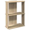 vidaXL Biblioth&egrave;que &agrave; 3 niveaux ch&ecirc;ne sonoma 60x30x80 cm