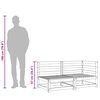 vidaXL Canapé de jardin 2 places cire marron bois pin massif