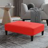 vidaXL Repose-pied Rouge 78x56x32 cm Similicuir