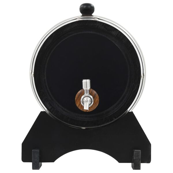 vidaXL Tonneau à vin avec robinet Pin massif 6 L