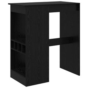 vidaXL Table de bar 90 x 47.5 x 103.5 cm Bois d'ing&eacute;nierie Ch&ecirc;ne noir