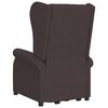 vidaXL Fauteuil Marron fonc&eacute; Tissu