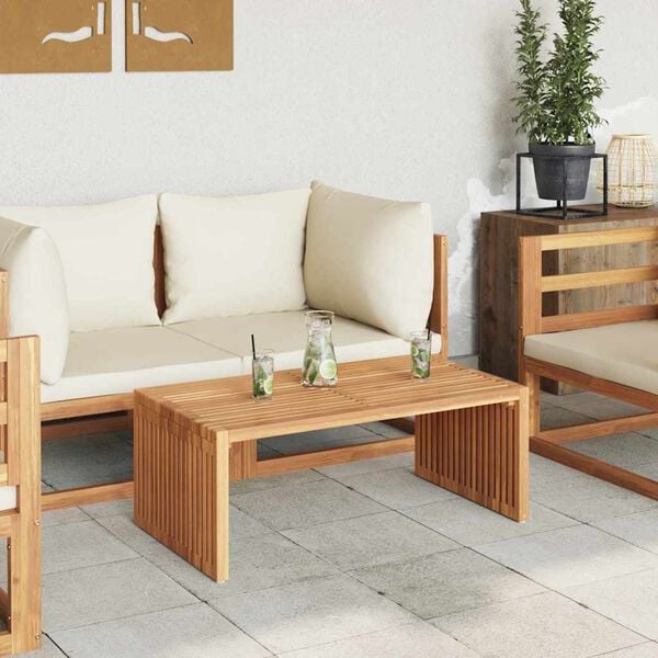 vidaXL Table d'appoint de jardin Marron 90 x 50 x 36 cm