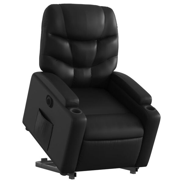 vidaXL Fauteuil inclinable électrique noir similicuir