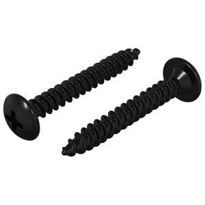 vidaXL Clou de Taraudage 2 pi&egrave;ces Noir M4 x 28 mm Acier