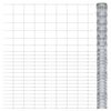 vidaXL Cl&ocirc;ture de jardin Acier galvanis&eacute; 50x1,6 m Argent&eacute;