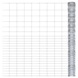 vidaXL Cl&ocirc;ture de jardin Acier galvanis&eacute; 50x1,6 m Argent&eacute;