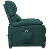 vidaXL Fauteuil inclinable &eacute;lectrique Vert fonc&eacute; Tissu