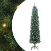 vidaXL Sapin de No&euml;l artificiel Vert 210 cm PVC et acier et plastique