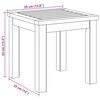 vidaXL Table d'appoint Huile Naturelle 35 x 35 x 34 cm