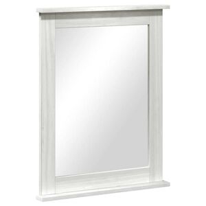 vidaXL Miroir VIGO Blanc 55,5 x 5 x 70 cm Bois massif en pin