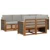 vidaXL Ensemble de canap&eacute;s d'ext&eacute;rieur 7 pc 7 place
