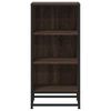 vidaXL Buffet ch&ecirc;ne marron 35,5x35x76 cm bois d'ing&eacute;nierie et m&eacute;tal