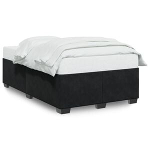 vidaXL Cadre de lit sans matelas noir 120x190 cm velours