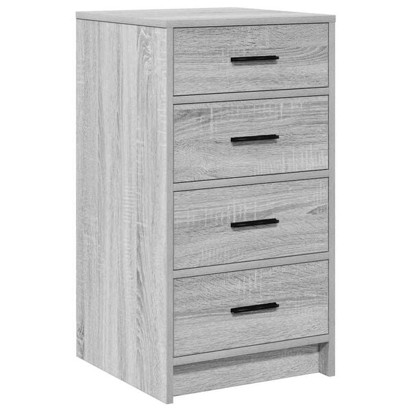 vidaXL Buffet Sonoma gris 40 x 41 x 75 cm Bois d'ing&eacute;nierie