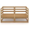 vidaXL Canap&eacute; &agrave; 2 places de jardin Marron miel Bois de pin solide