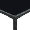 vidaXL Ensemble de bar de jardin 5 pcs et coussins R&eacute;sine tress&eacute;e Noir