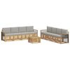vidaXL Ensemble de canap&eacute;s d'ext&eacute;rieur 9 pc Blanc et gris clair