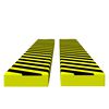 vidaXL Protecteurs d'angle 2 pcs Jaune et noir 6x2x101,5 cm PU