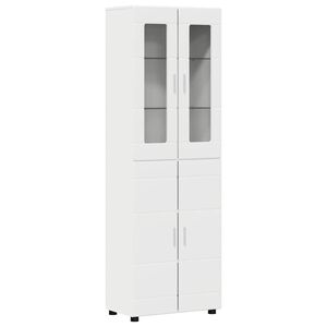 vidaXL Haut Armoire FLORIN 60 x 35 x 182 cm Blanc Bois d'ing&eacute;nierie