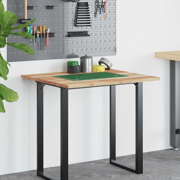 vidaXL Dessus de bureau fini &agrave; l'huile 100x60x2cm bois d'acacia massif