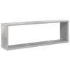 vidaXL &Eacute;tag&egrave;res cube murales 6 pcs gris b&eacute;ton bois d'ing&eacute;nierie