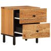 vidaXL Tables de chevet 2 pcs 40x33x46 cm Bois d'acacia massif
