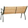 vidaXL Banc de jardin 123 cm fonte et bois de sapin massif