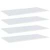 vidaXL Panneaux de biblioth&egrave;que 4 pcs blanc brillant bois d&rsquo;ing&eacute;nierie