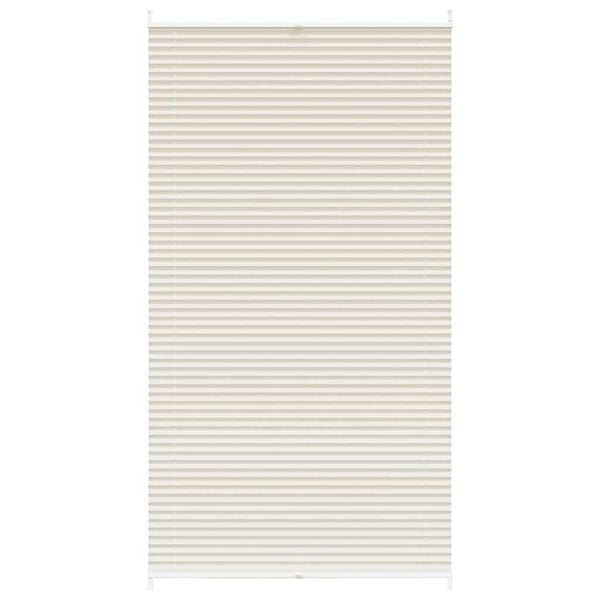 Store plissé en crème 110 x 200cm