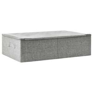 vidaXL Bo&icirc;te de rangement Tissu 70x40x18 cm Gris