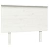 vidaXL T&ecirc;te de lit Blanc 104x6x82,5 cm Bois massif de pin