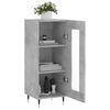 vidaXL Buffet Gris b&eacute;ton 34,5x34x90 cm Bois d'ing&eacute;nierie
