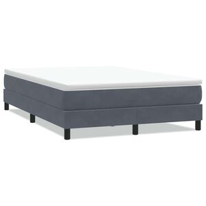 vidaXL Sommier &agrave; lattes de lit sans matelas gris fonc&eacute; 160x220cm