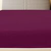vidaXL Drap-housse Jersey Bordeaux 140x200 cm Coton